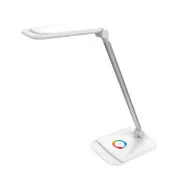 Lampă de masă LED Platinet PDLQ60 18W, reglabilă, control tactil, port USB, albă