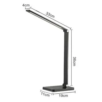 Lampă de masă LED Platinet PDL888S, 10W, reglabilă, încărcare wireless, port USB, argintie Lampă de masă LED Platinet PDL888S, 10W, reglabilă, încărcare wireless, port USB, argintie