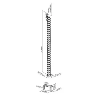 Organizator de cabluri Brateck CC10-1 Organizator de cabluri Brateck CC10-1