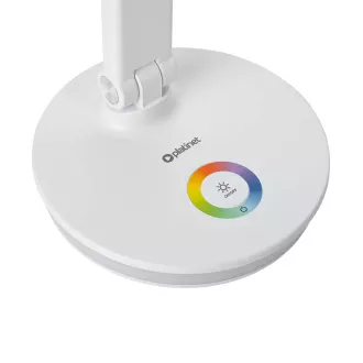 Lampă de masă LED Platinet PDL400RGBW 12W reglabilă, control tactil, port USB, albă