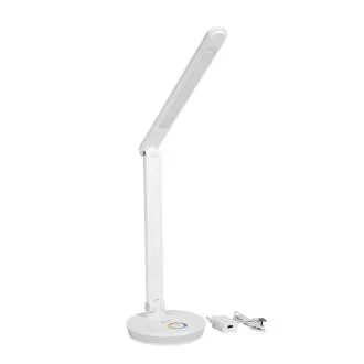 Lampă de masă LED Platinet PDL400RGBW 12W reglabilă, control tactil, port USB, albă Lampă de masă LED Platinet PDL400RGBW 12W reglabilă, control tactil, port USB, albă