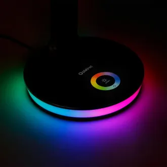 Lampă de masă LED Platinet PDL400RGBW 12W reglabilă, control tactil, port USB, albă Lampă de masă LED Platinet PDL400RGBW 12W reglabilă, control tactil, port USB, albă