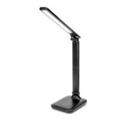 Lampă de masă LED Platinet PDL194B Remus 5W reglabilă, control tactil, port USB, neagră