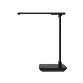 Lampă de masă LED Platinet PDL6731B 5W, reglabilă, baterie integrată de 6000mAh, port USB, neagră Lampă de masă LED Platinet PDL6731B 5W, reglabilă, baterie integrată de 6000mAh, port USB, neagră
