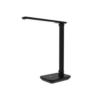 Lampă de masă LED Platinet PDL6731B 5W, reglabilă, baterie integrată de 6000mAh, port USB, neagră Lampă de masă LED Platinet PDL6731B 5W, reglabilă, baterie integrată de 6000mAh, port USB, neagră