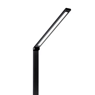Lampă de masă LED Platinet PDL888B, 10W, reglabilă, încărcare wireless, port USB, neagră