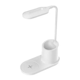 Lampă de masă LED Platinet PDL1930W, 3W, reglabilă, încărcare wireless, albă Lampă de masă LED Platinet PDL1930W, 3W, reglabilă, încărcare wireless, albă