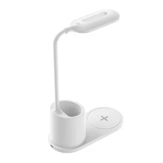 Lampă de masă LED Platinet PDL1930W, 3W, reglabilă, încărcare wireless, albă Lampă de masă LED Platinet PDL1930W, 3W, reglabilă, încărcare wireless, albă