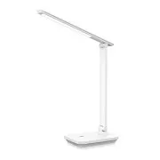 Lampă de masă LED Platinet PDL6731W, 5W, reglabilă, baterie integrată de 6000mAh, port USB, albă