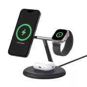 Belkin BOOST CHARGE PRO Qi2, suport magnetic 3in1 15W, negru
