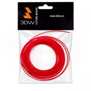 3DW - Filament ABS 1,75mm roșu, 10m, imprimare 220-250°C