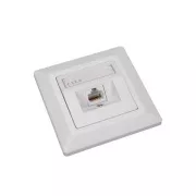 Solarix CAT6 UTP 1 x priză RJ45 încasabilă albă