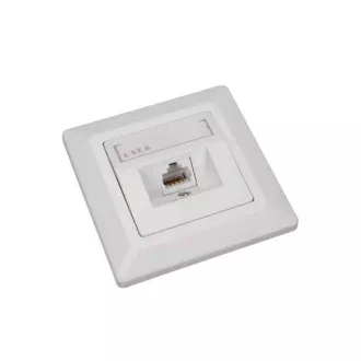 Solarix CAT6 UTP 1 x priză RJ45 încasabilă albă