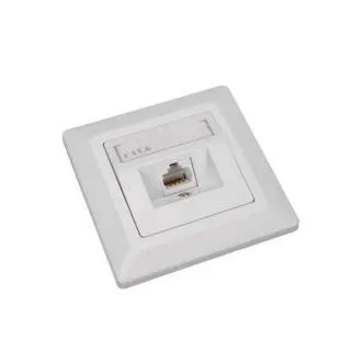 Solarix CAT6 UTP 1 x priză RJ45 încasabilă albă