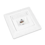 Solarix CAT6 STP 1 x priză RJ45 încasabilă, alb