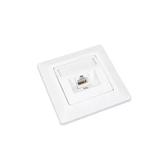Solarix CAT6 STP 1 x priză RJ45 încasabilă, alb