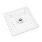 Solarix CAT6 STP 1 x priză RJ45 încasabilă, alb