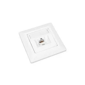 Solarix CAT6 STP 1 x priză RJ45 încasabilă, alb Solarix CAT6 STP 1 x priză RJ45 încasabilă, alb