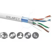 Cablu de instalare Solarix CAT6A FFTP LSOH Dca-s2,d2,a1 500m/bobina SXKD-6A-FFTP-LSOH
