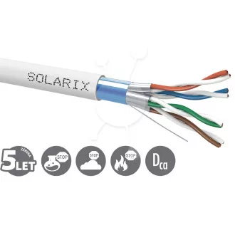 Cablu de instalare Solarix CAT6A FFTP LSOH Dca-s2,d2,a1 500m/bobina SXKD-6A-FFTP-LSOH