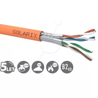 Cablu de instalare Solarix CAT7A SSTP LSOHFR B2ca-s1,d1,a1 500m/bobina SXKD-7A-1200-SSTP-LSOHFR-B2ca