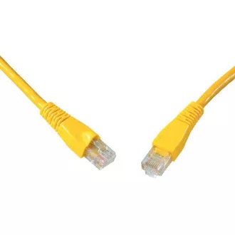 SOLARIX cablu de patch-uri CAT6 UTP PVC 5 m galben, rezistent la smulgere