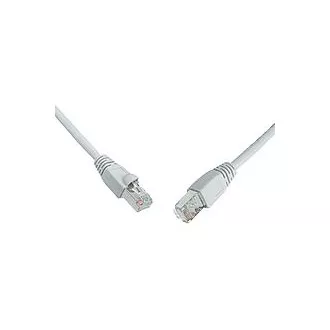 SOLARIX cablu patch CAT5E SFTP PVC 0,5 m, gri, rezistent la smulgere