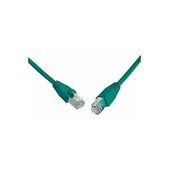 SOLARIX cablu patch CAT5E SFTP PVC 0,5m verde, rezistent la smulgere