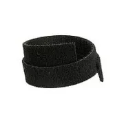 Velcro pe două fețe Solarix, lățime 10 mm, 25 m, negru