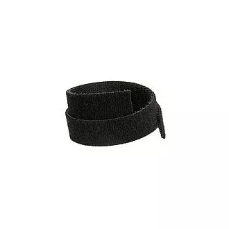 Velcro pe două fețe Solarix, lățime 10 mm, 25 m, negru