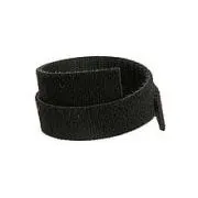 Velcro pe două fețe Solarix, lățime 10 mm, 25 m, negru