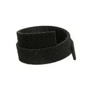 Velcro pe două fețe Solarix, lățime 10 mm, 25 m, negru