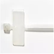 Cureaua de tragere cu eticheta inscriptibila 2,4x103mm, alba, 100buc