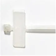 Cureaua de tragere cu eticheta inscriptibila 2,4x103mm, alba, 100buc