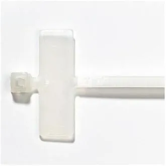 Cureaua de tragere cu eticheta inscriptibila 2,4x103mm, alba, 100buc Cureaua de tragere cu eticheta inscriptibila 2,4x103mm, alba, 100buc