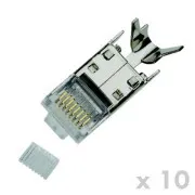 Conector DATACOM RJ45 STP CAT7 (6A) 8p8c wire (10pcs)
