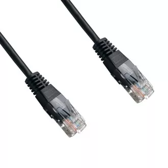 DATACOM Patch cord UTP Cat6 0,5m negru