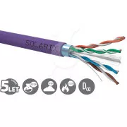 Cablu de instalare Solarix CAT6 FTP LSOH Dca-s2,d2,a1 500m/rolă SXKD-6-FTP-LSOH