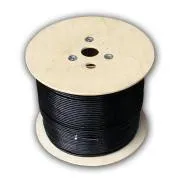 DATACOM S/FTP sârmă CAT7 PE, Fca 500m bobină, înveliș negru OUTDOOR