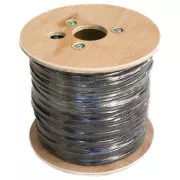 DATACOM Cablu FTP CAT6 PE, Fca 500m bobină, negru, OUTDOOR