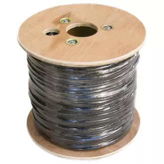 DATACOM Cablu FTP CAT6 PE, Fca 500m bobină, negru, OUTDOOR