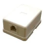 DATACOM Tel. priză simplă deasupra tencuielii - 1 x RJ11