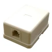 DATACOM Tel. priză simplă deasupra tencuielii - 1 x RJ11