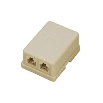 Soclu UTP CAT3 2xRJ11 pentru gips-carton sl.kost Soclu UTP CAT3 2xRJ11 pentru gips-carton sl.kost