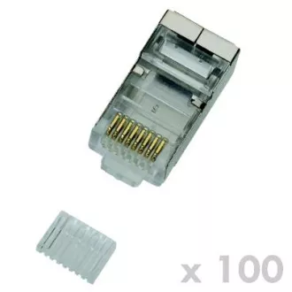 DATACOM Conector RJ45 STP 8p8c Cat6 sârmă RJ45 STP 100pcs