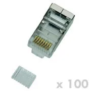 DATACOM Conector RJ45 STP 8p8c Cat6 sârmă RJ45 STP 100pcs