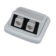 Priză dublă ABB TANGO 2xRJ45 cat6 UTP alb ABB TANGO 2xRJ45 cat6 UTP alb
