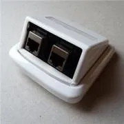 Priză dublă ABB TANGO 2xRJ45 cat5e STP alb ABB TANGO 2xRJ45 cat5e STP alb