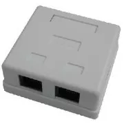 DATACOM Priză dublă deasupra plăcii de gips-carton-2xRJ45, Cat5e UTP