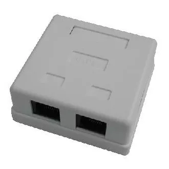 DATACOM Priză dublă deasupra plăcii de gips-carton-2xRJ45, Cat5e UTP DATACOM Priză dublă deasupra plăcii de gips-carton-2xRJ45, Cat5e UTP